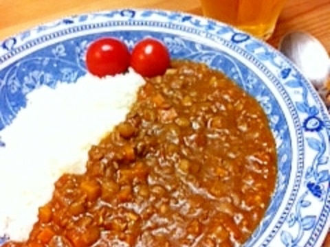 ヘルシーにおいしく！レンズ豆のカレー